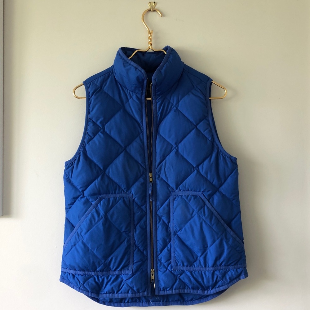 J. Crew Royal Blue Puffer Vest